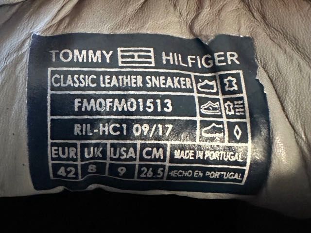 Кожени маратонки Tommy Hilfiger