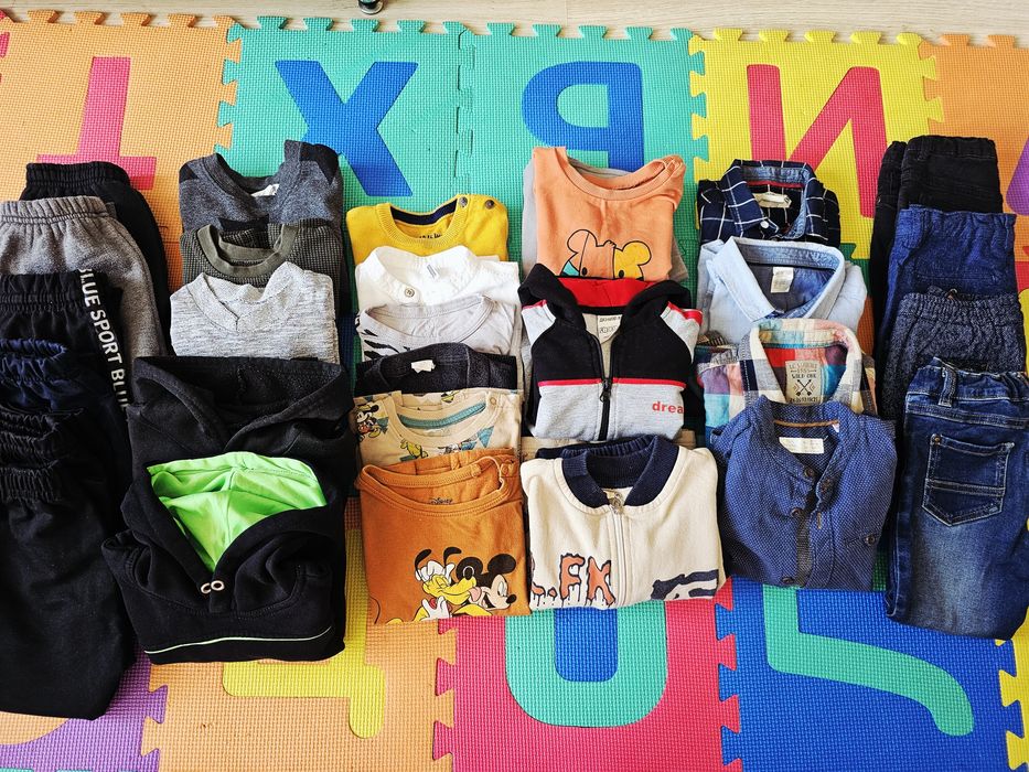 Лот от детски употребени дрехи размер 98/104