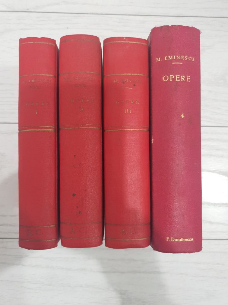 Colectia Opere Eminescu, Completa, 4 vol, Ion Cretu, 1939