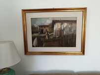 Pictură pe pânză, semnat, proveniență Italia, 50cmx70cm