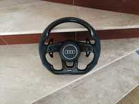 Volan nou tesit carbon cu piele audi A4 A5 A6 A7 A8 Q5 Q7 Q8 2012+