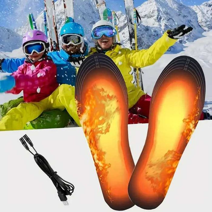 USB електрически отопляеми стелки за краката, обувки, 35-44 номер