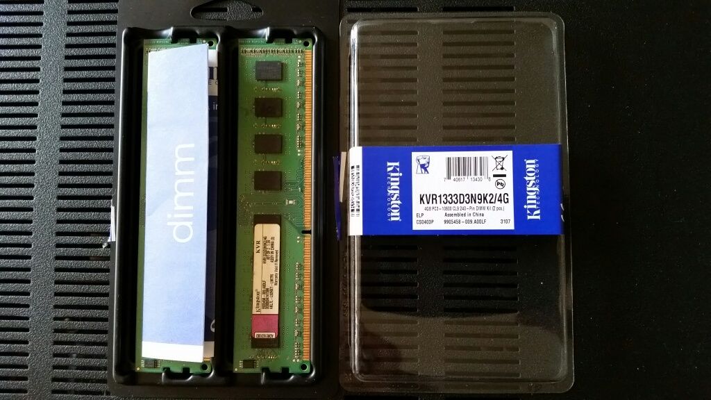 Memorie RAM Kingston KVR1333D3N9K2/4G - Kit 2x2GB / 1333MHz
