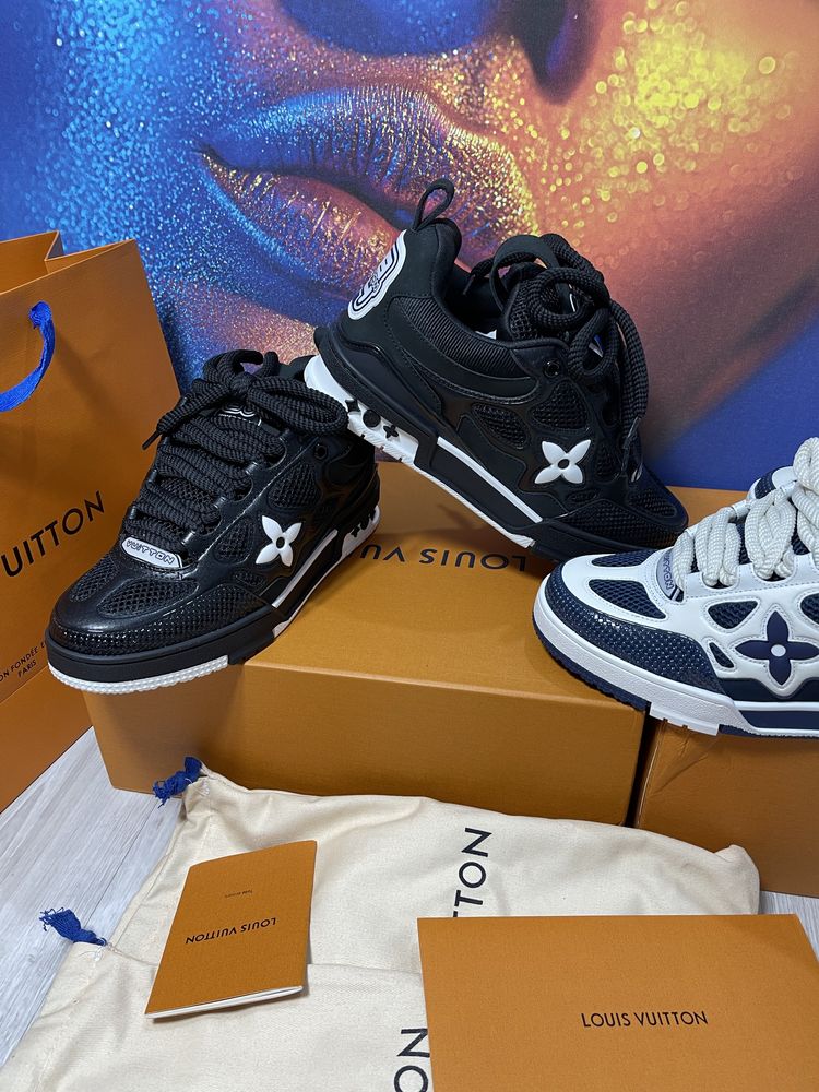 Adidasi Louis Vuitton piele naturala 100% Premium Full Box