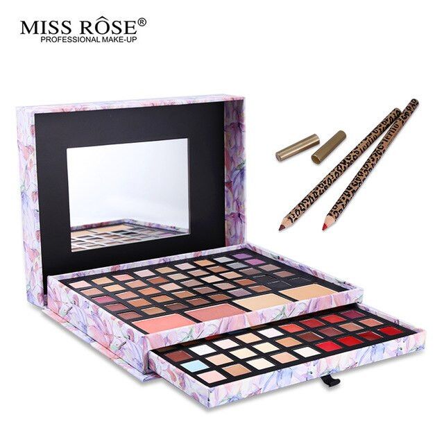 Trusa profesionala machiaj Miss Rose Deluxe Portfolio