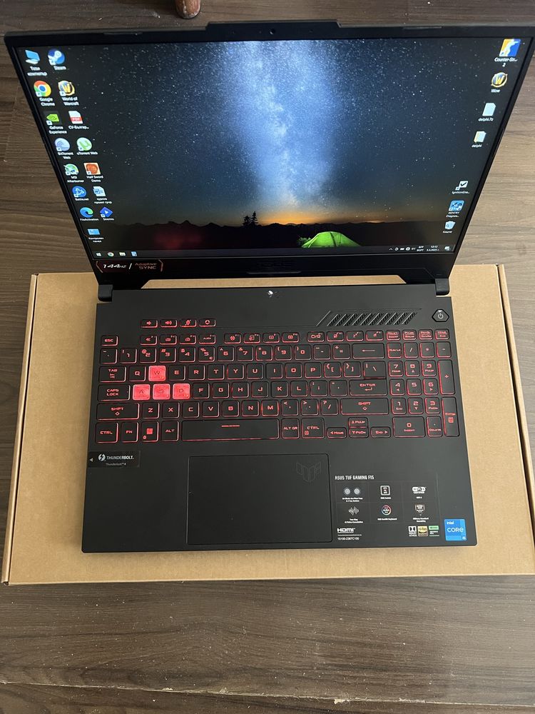 Геймърски Лаптоп ASUS TUF F15 FX507ZC4 Гаранционен!!!