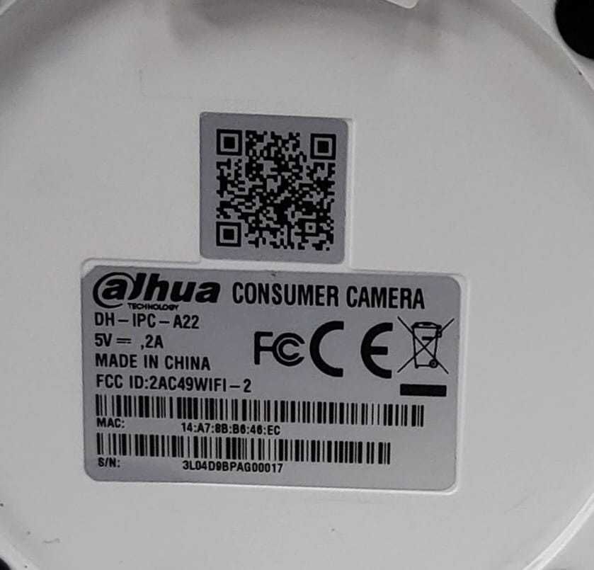 Поворотная Wi-Fi камера для дома - Dahua IPC-A22
