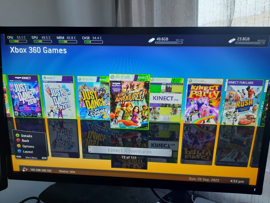 Xbox 360 S MODAT RGH cu KINEKT , hdd de 500 GB și 100 de jocuri