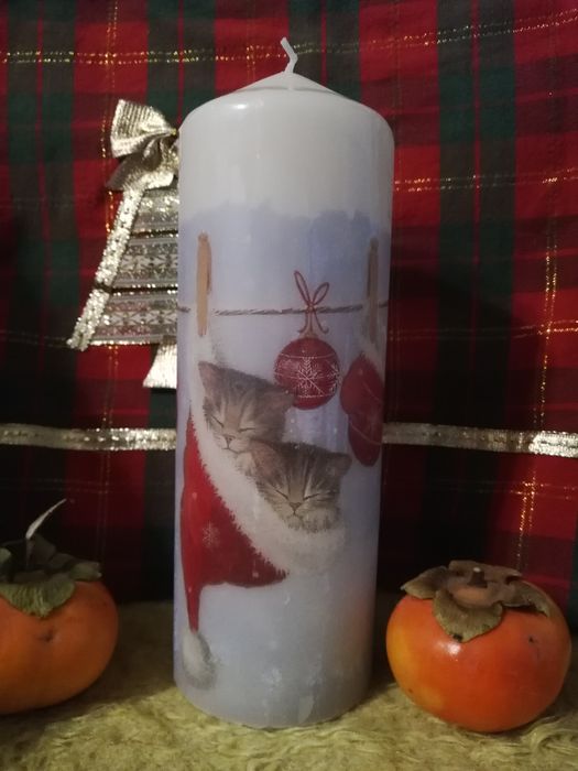 Коледни дизайнерски   свещи