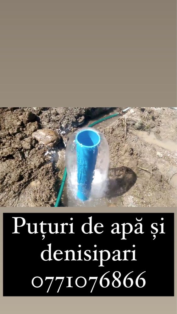 Foraje puturi apa de mica si mare adancime