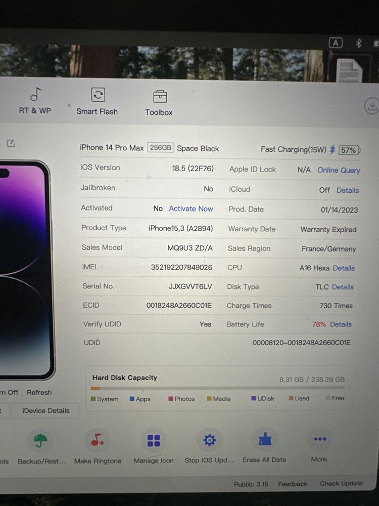 Iphone 14 pro max 256gb заключен