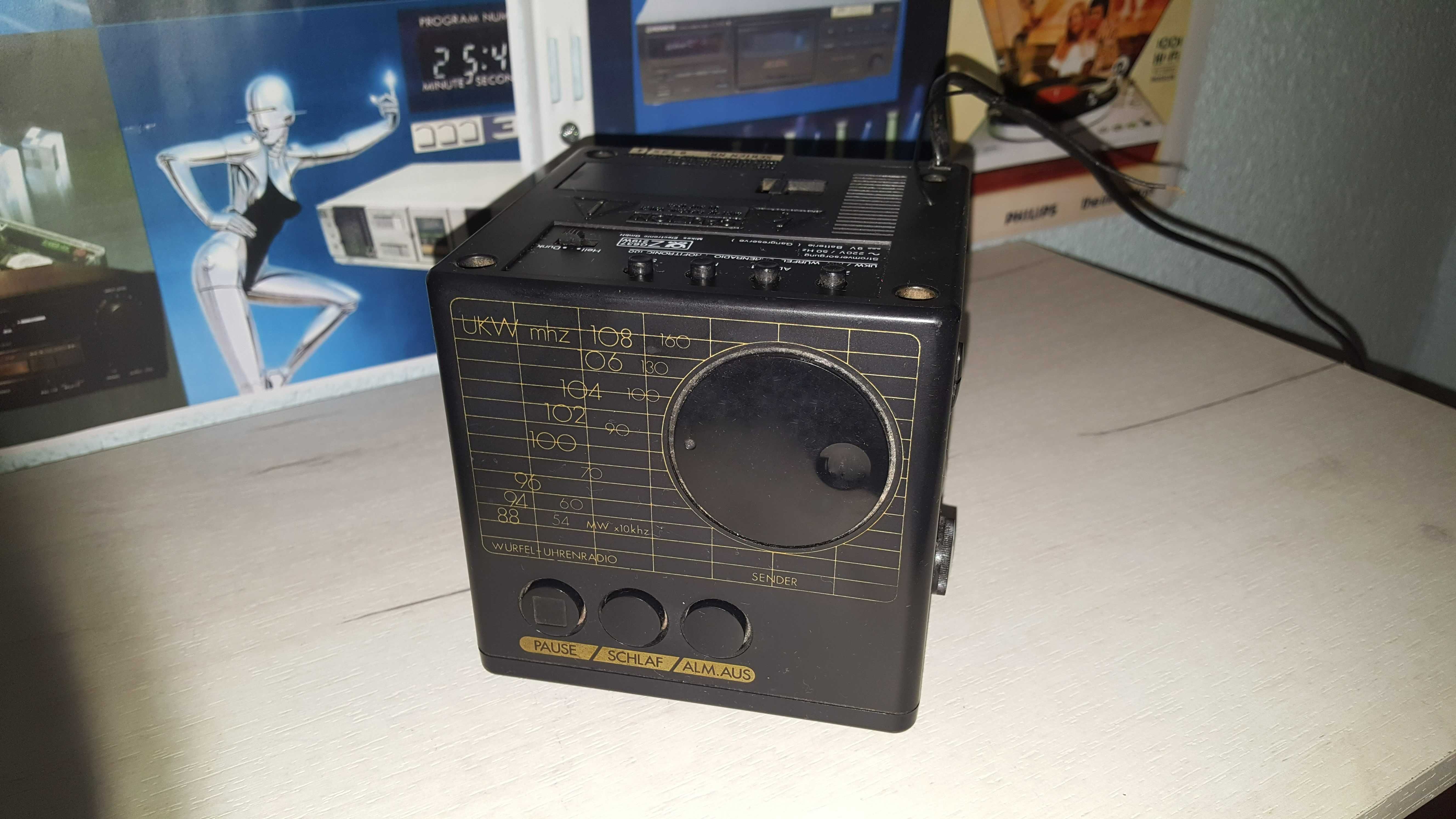 Radio ceas Cube Profitronic cu afisaj mare (Germania)