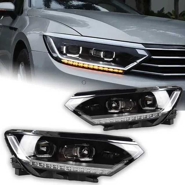 LED фарове за Volkswagen Passat B8 2015–2020г динамични мигачи