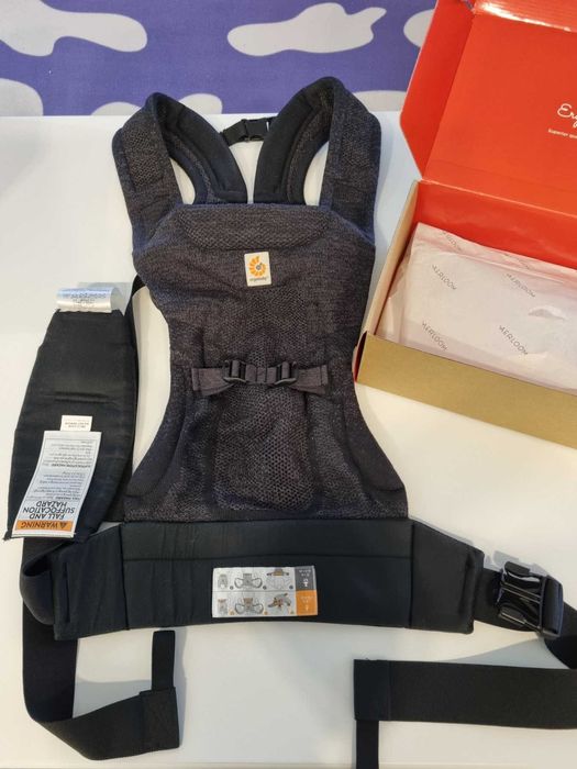 Плетена ергономична раница Ergobaby - Aerloom, Charcoal