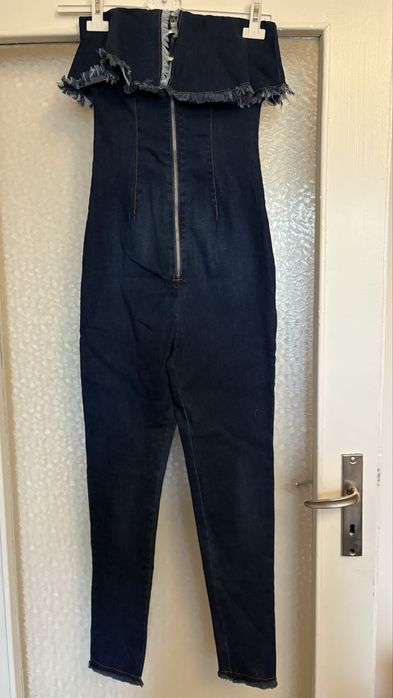 Гащеризон с цип и голи рамене р-р ХС/С