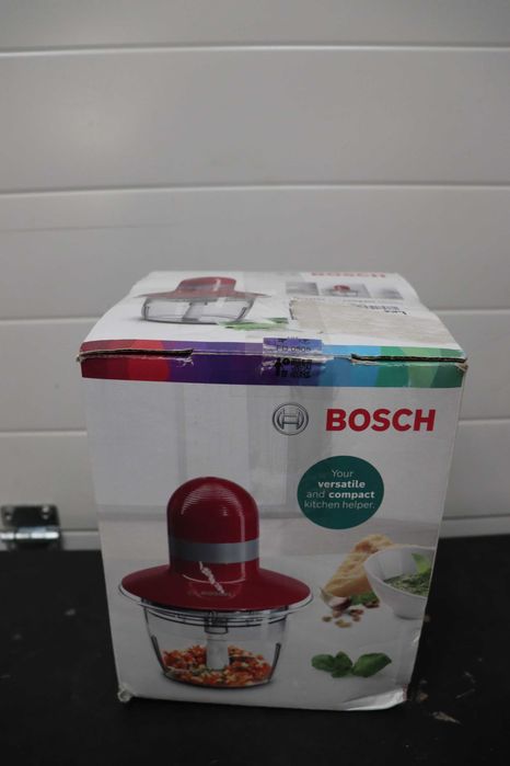 Блендер, чопър, Bosch MMR08R2 резачка за храна, 400 W, червена/сива