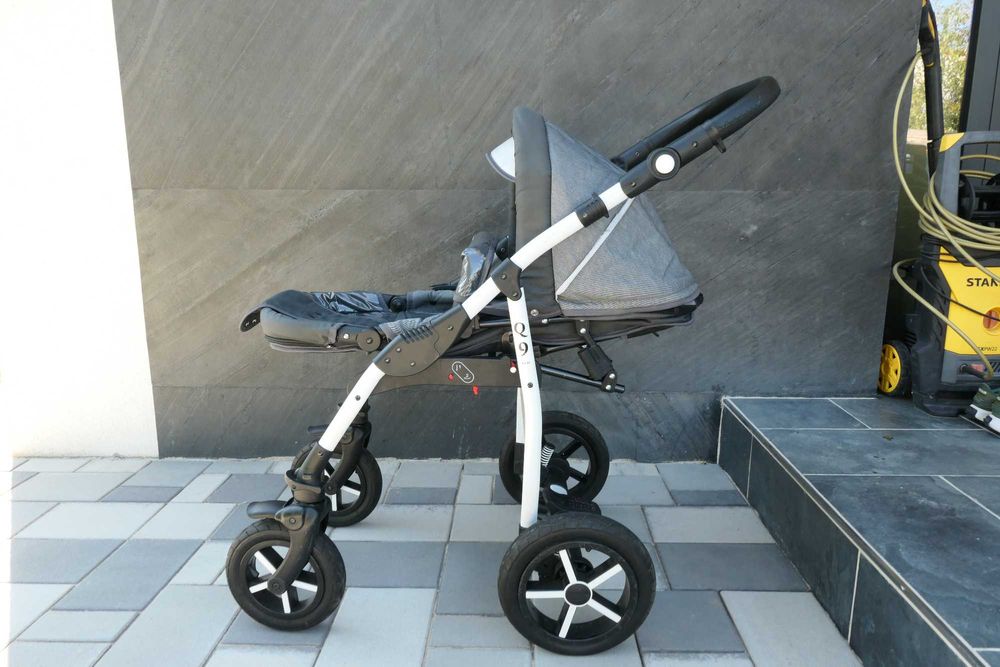 Carucior Baby-Merc Q9 ALU 2 în 1 – roți mari, cadru aluminiu