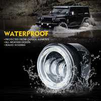 Proiectoare LED 60w "Fighter" Jeep Wrangler JK 2007 ANGEL EYES