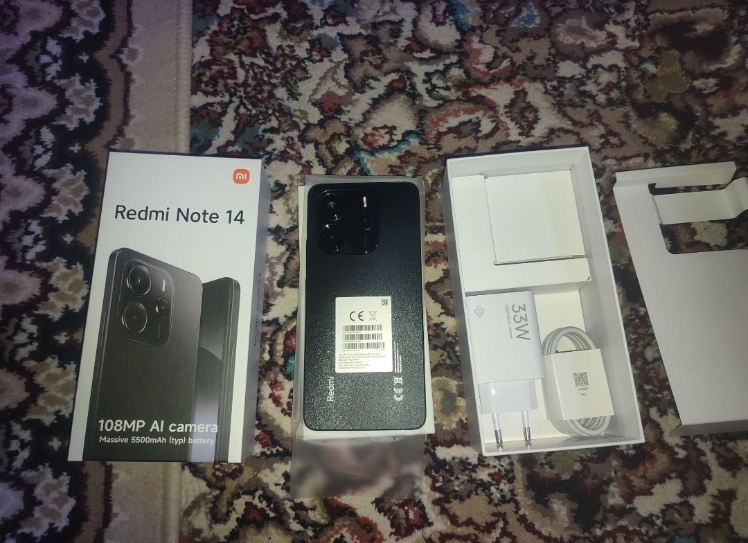 Redmi not 14 xotira 128