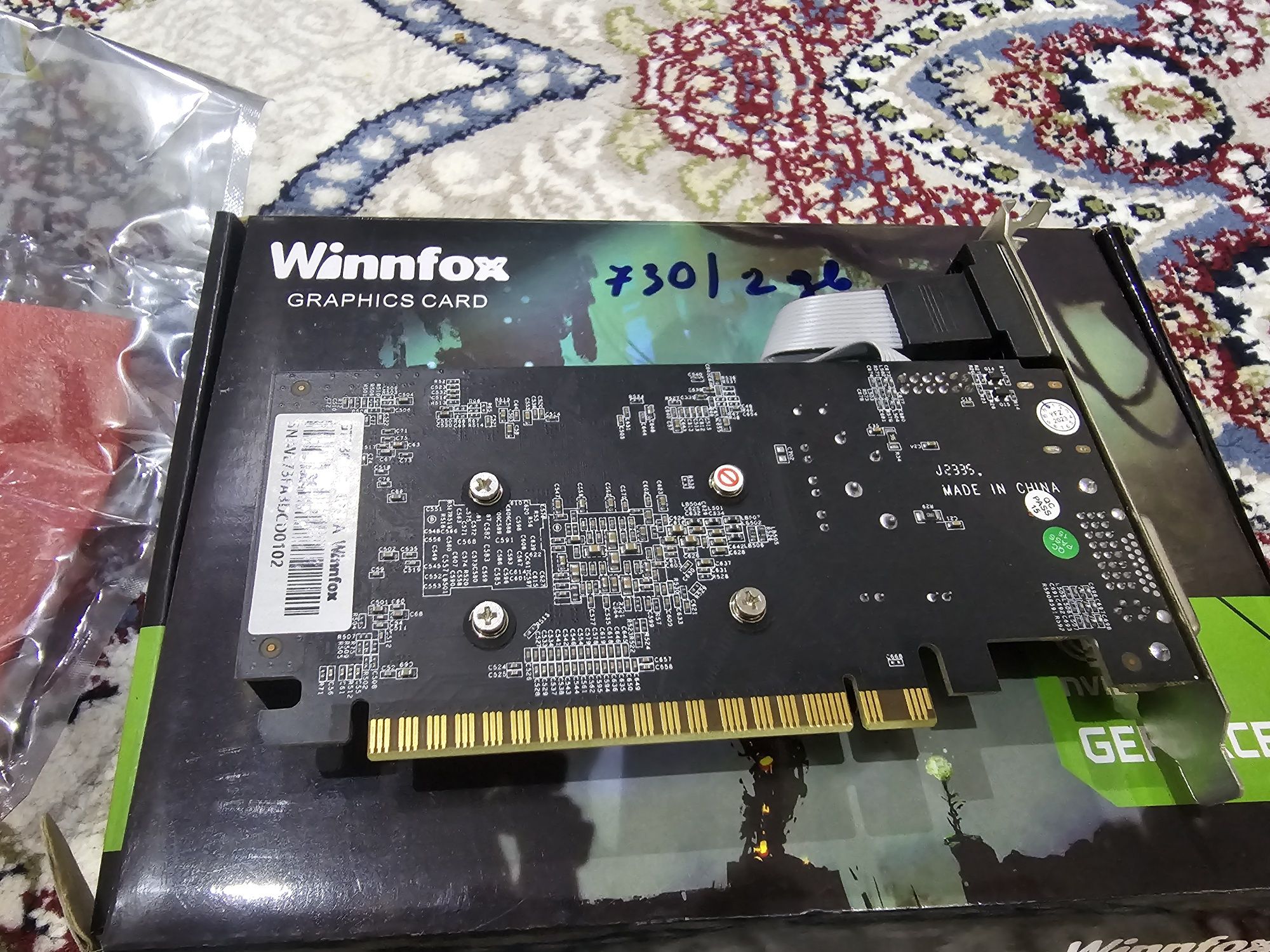 Продам видеокарту Winnfox Nvidia GeForce GT730 2GB DDR5