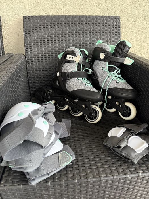 Role Oxelo + set protecții - marimea 38