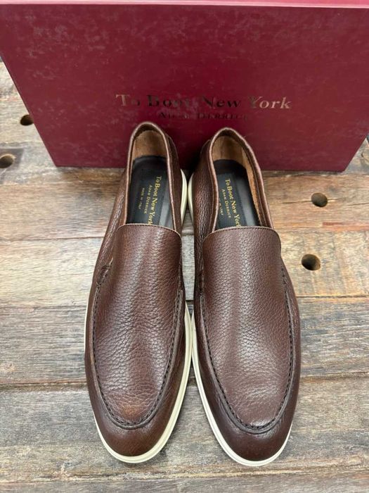 Лоферы мужские To Boot New York Forza Deerskin Slip On! Made in Italy!