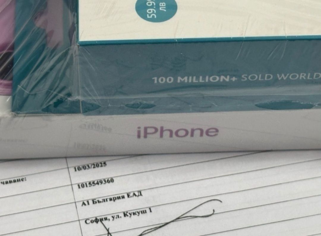 ЗАПЕЧАТАН 128GB iPhone 16 tTec MODE А1 Гаранция 2027г. Pink / Розов