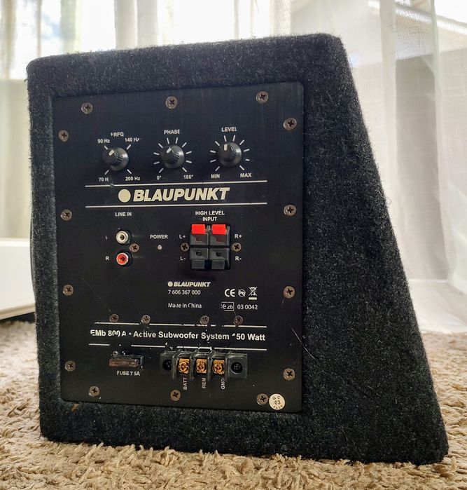 Subwoofer Activ Blaupunkt , 75W RMS, Negru