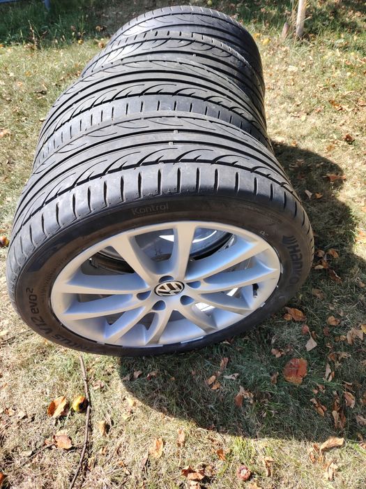 Vand jante AL/17  VW, cu anvelope vara, Hankook 235/45/17