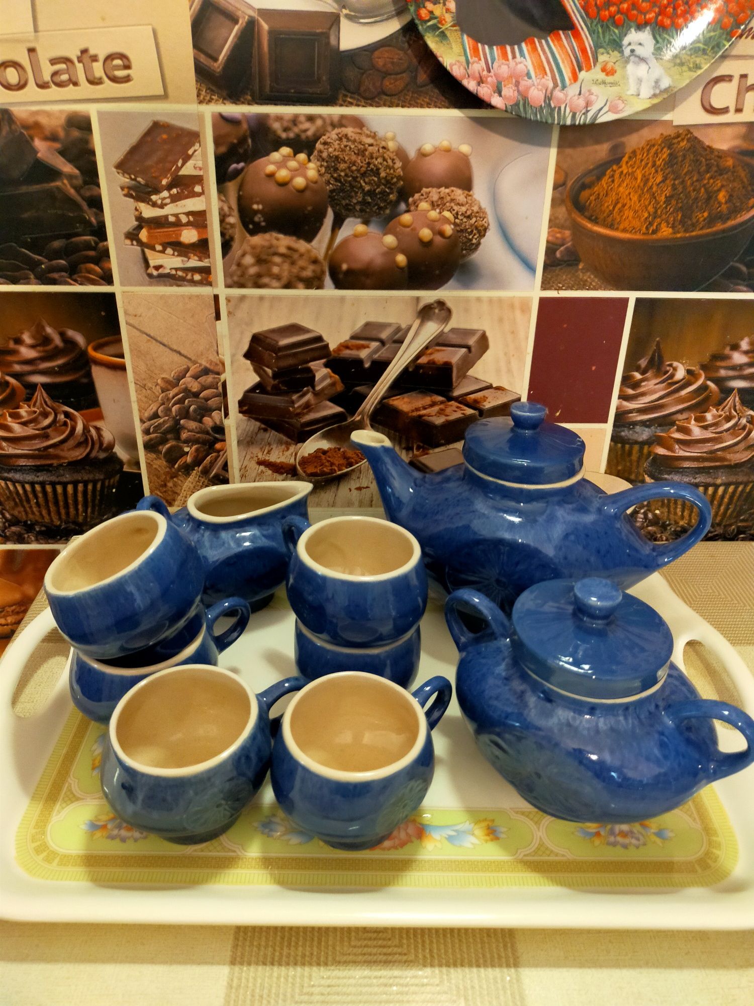 Чайно/Кофейный сервиз из керамики.