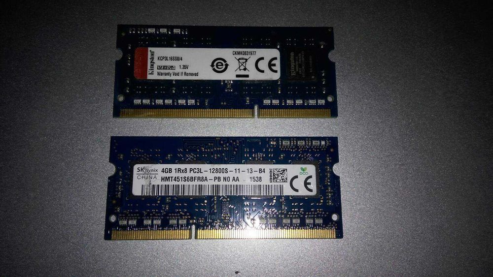 LOT DDR3L памет - Kingston/SK Hynix, 30 x 4GB/1600 PC3L