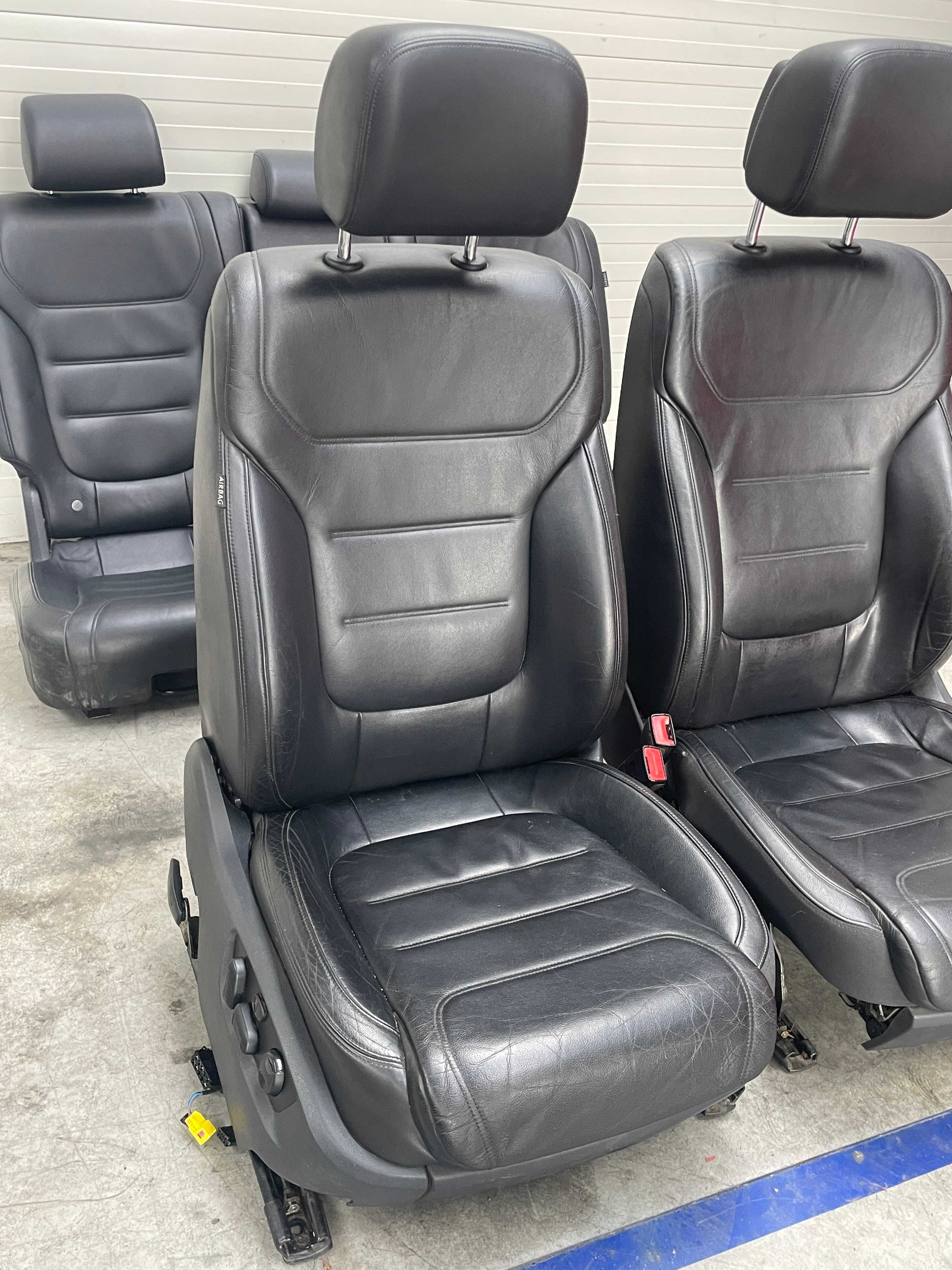 scaune fata cu incalzire + bancheta piele neagra Vw Touareg 7P