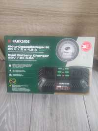 Incarcator dublu rapid 2 x 4,5 ah 20 V Parkside