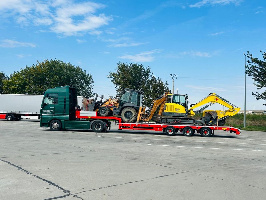 Transport Trailer Tractări Auto Tractări Utilaje