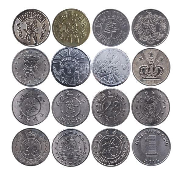 Жетон / житон за монетни механизми монети