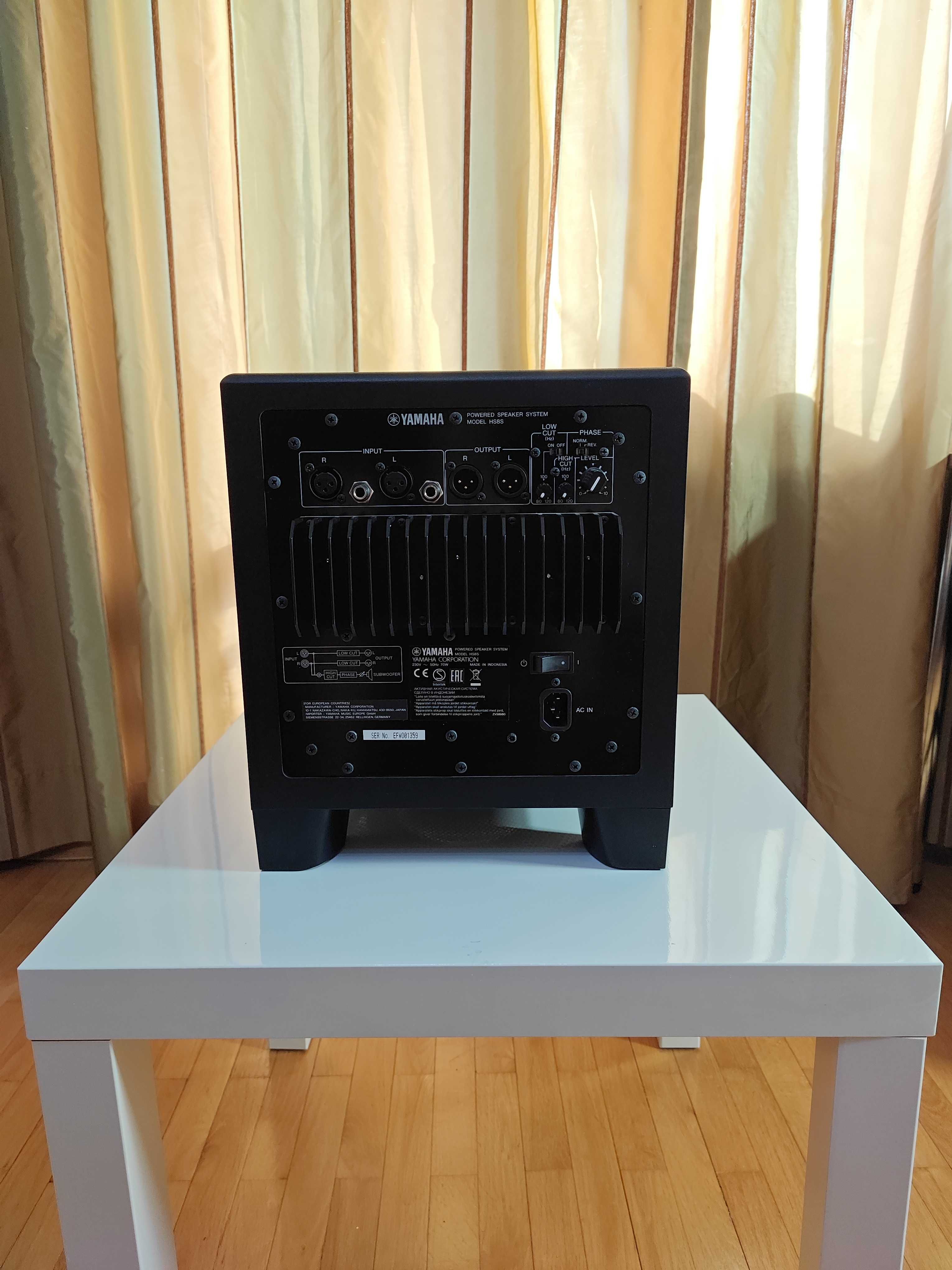 Комплект студийни монитори Yamaha HS8 и субуфер HS8S