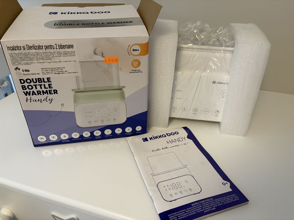 Sterilizator/incalzitor dublu biberoane Kikka Boo