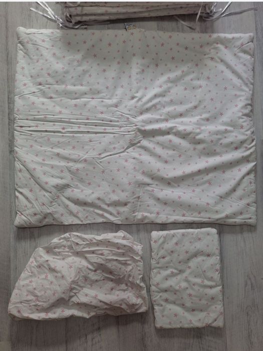 Set aparatori laterale patut, bumbac, 5 piese