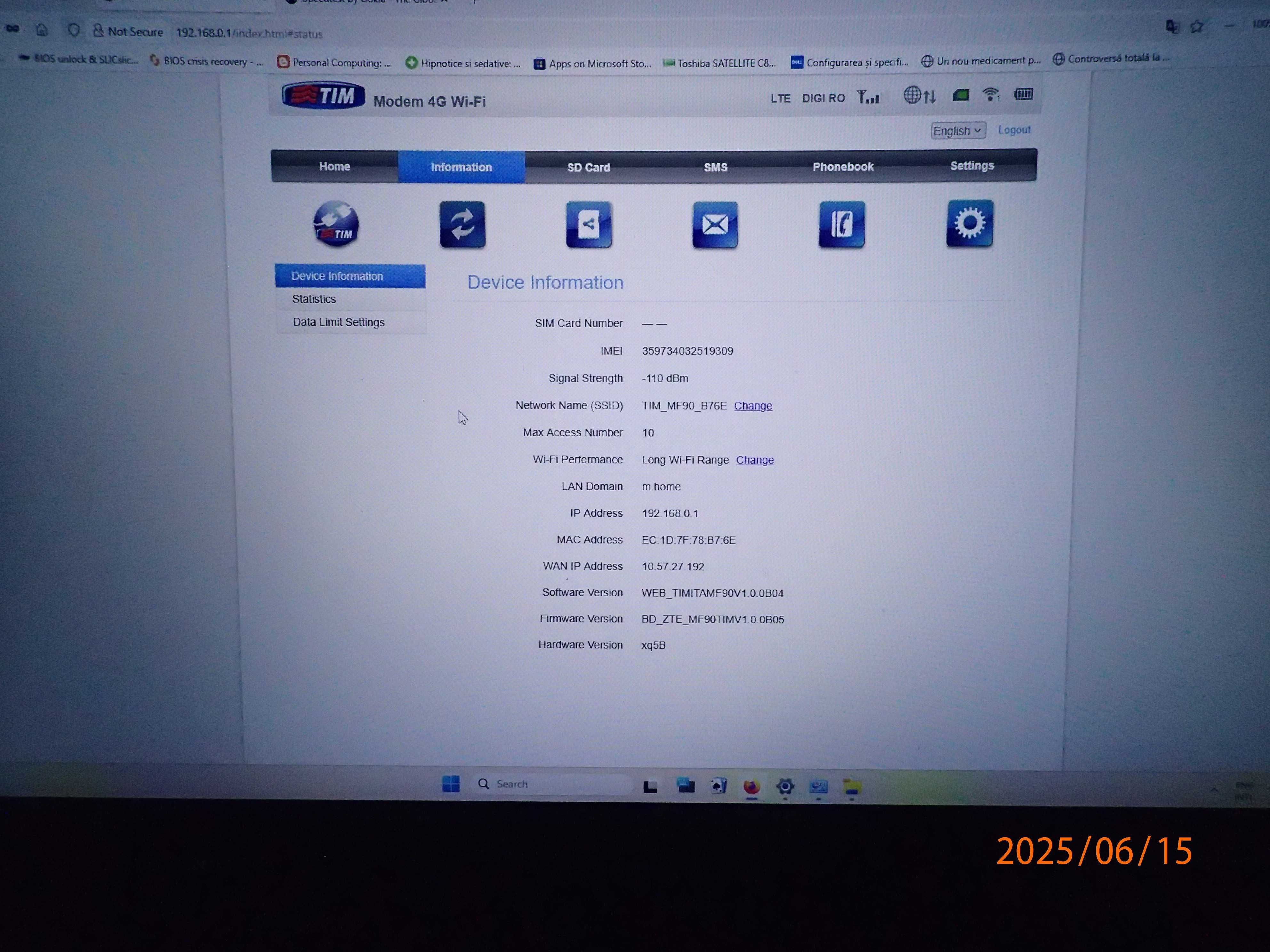 Router portabil + antena 4G-LTE,  ZTE MF90 liber in orice retea