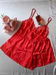 Intimissimi Set de pijamale scurte Orange Viscose Satin Top & Bottom