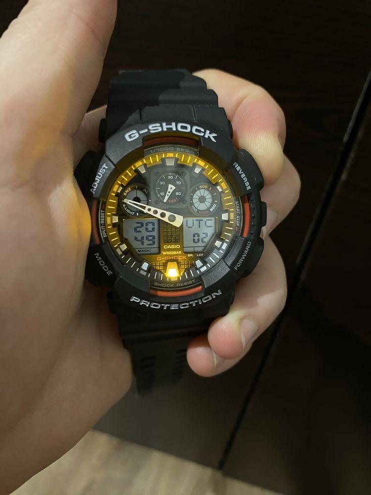 Ceas Casio G-SHOCK GA-100-1A4ER negru