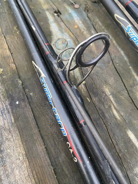 Lansete pescuit cu mulinete 5 bucati