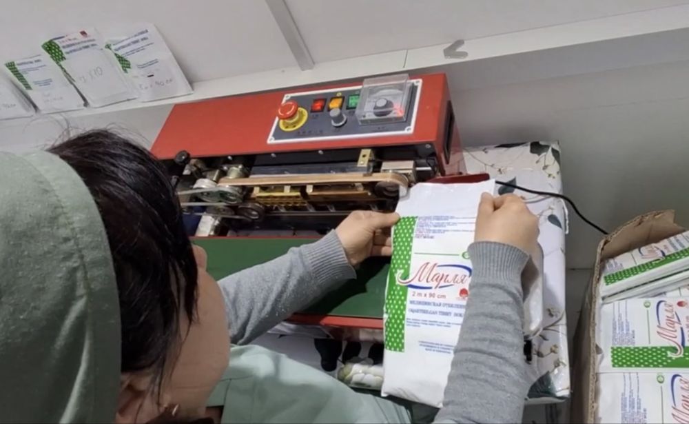 Bint va doka ishlab chiqarish liniyasi