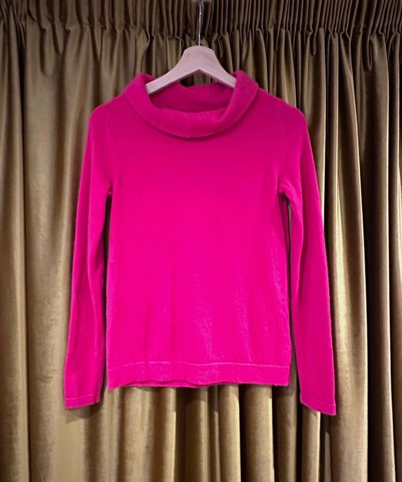Pure Collection pulover cașmir pur roz fucsia mărime S