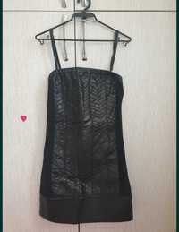 Черна рокля Patrizia Pepe + подарък чантичка Lulu Castagnette