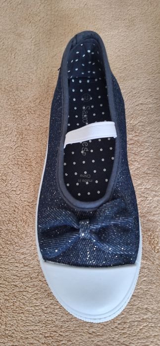 Нови пантофки/балеринки ORCHESTRA, 31 н-р, 20см стелка, тъмно сини