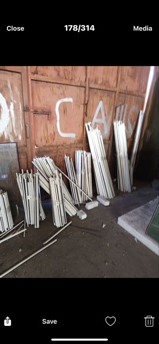 Използвани PVC дограми – 77 бр, 5-камерни, двоен стъклопакет