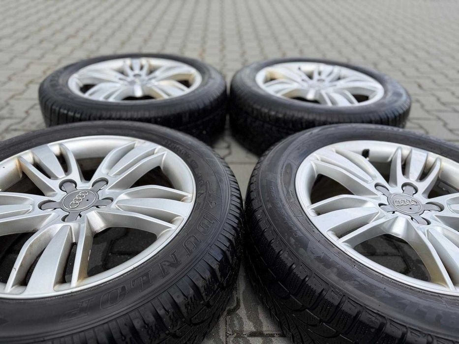 Set jante Audi originale + anvelope DUNLOP 215/60 R17 de iarna