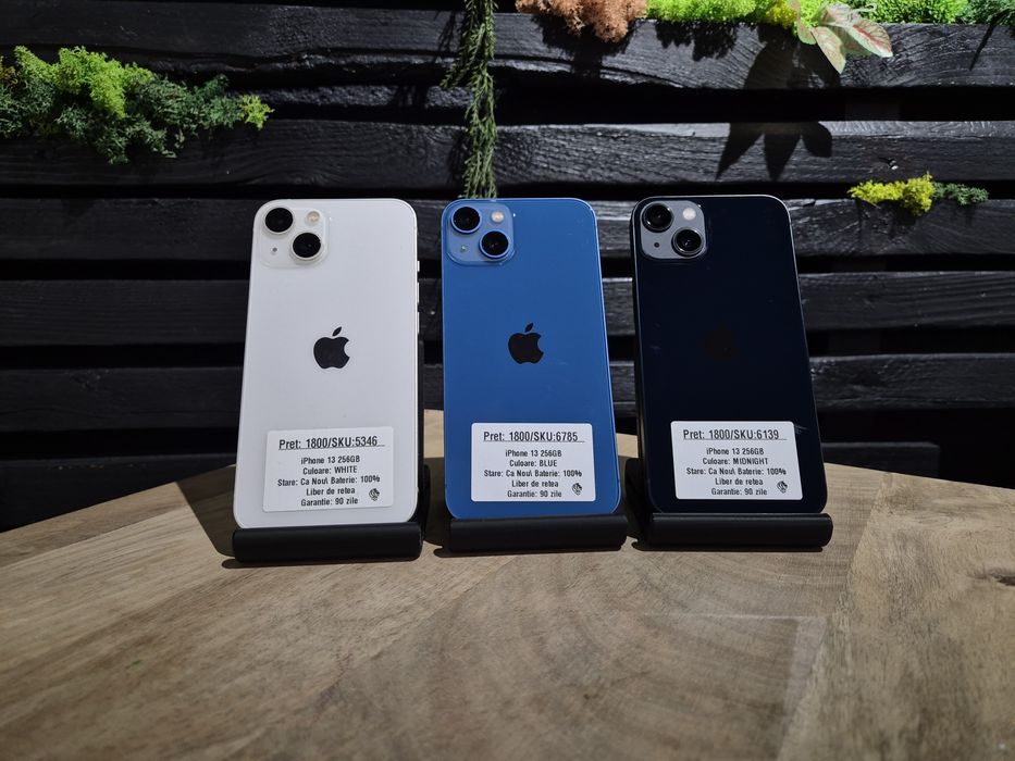 Oferta iPhone 13 256gb Blue/White/Midnight Bat 100%/Fact+Garantie