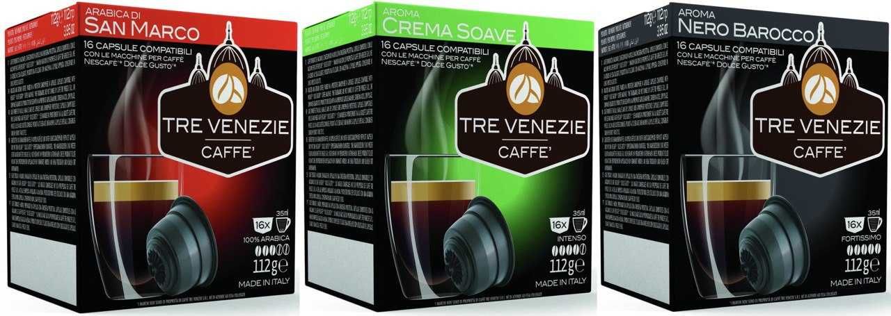 кафе TRE VENEZIE Dolce Gusto CREME SOAVE 16бр внос ИТАЛИЯ